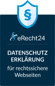 Sigel zur Datenschutzerklärung für rechtssichere Webseiten